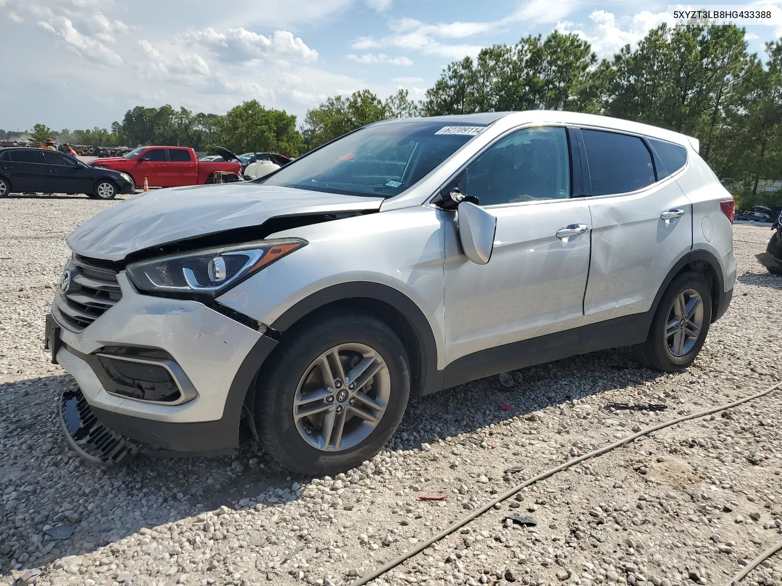 2017 Hyundai Santa Fe Sport VIN: 5XYZT3LB8HG433388 Lot: 62709114