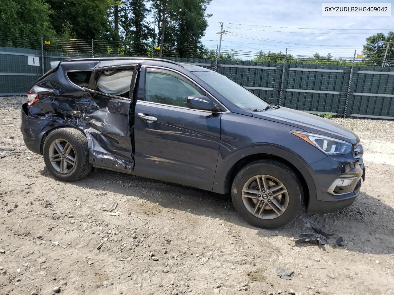 2017 Hyundai Santa Fe Sport VIN: 5XYZUDLB2HG409042 Lot: 63212204