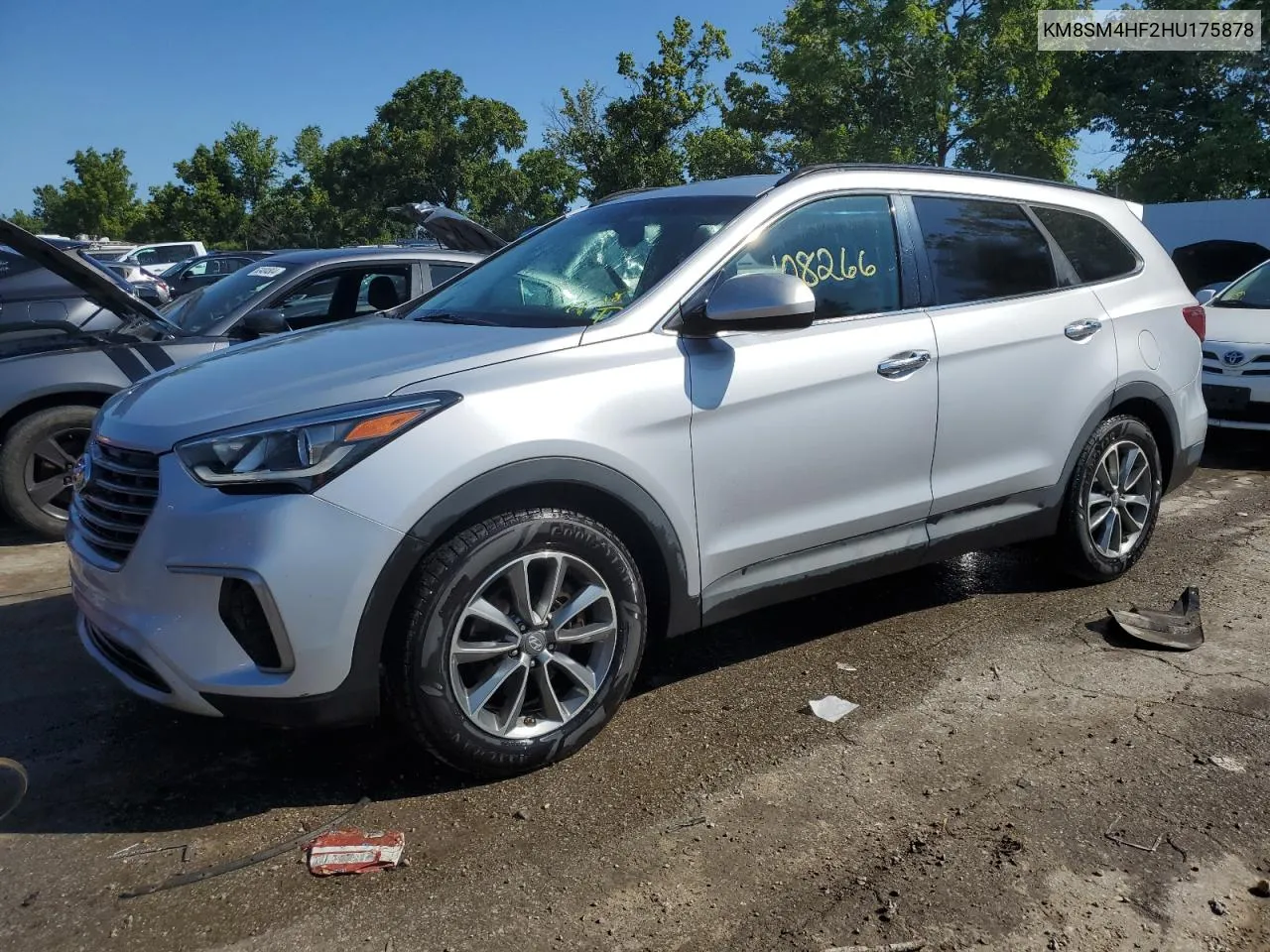 2017 Hyundai Santa Fe Se VIN: KM8SM4HF2HU175878 Lot: 63453954