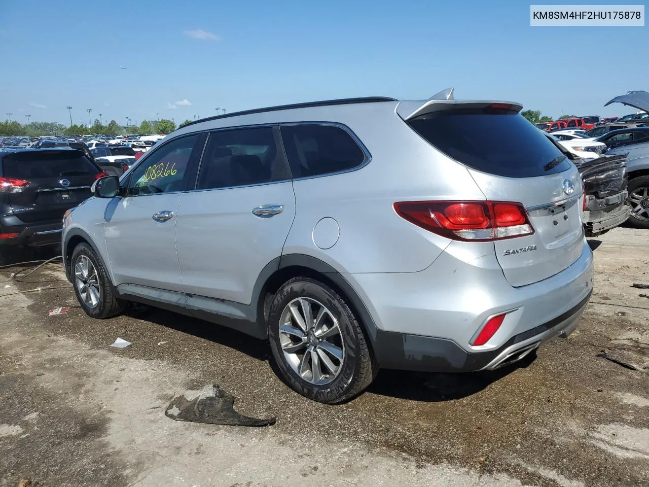 2017 Hyundai Santa Fe Se VIN: KM8SM4HF2HU175878 Lot: 63453954