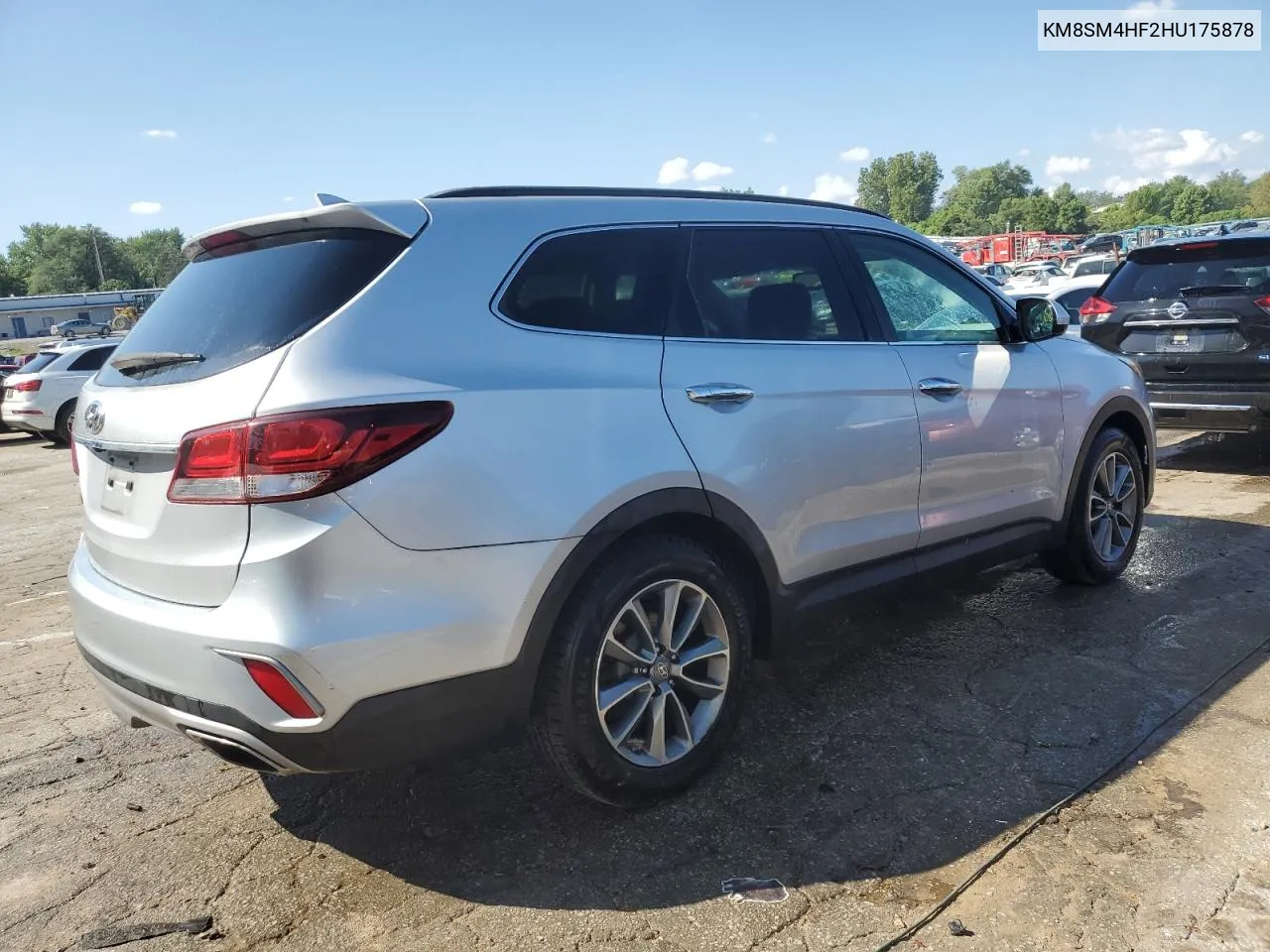 2017 Hyundai Santa Fe Se VIN: KM8SM4HF2HU175878 Lot: 63453954