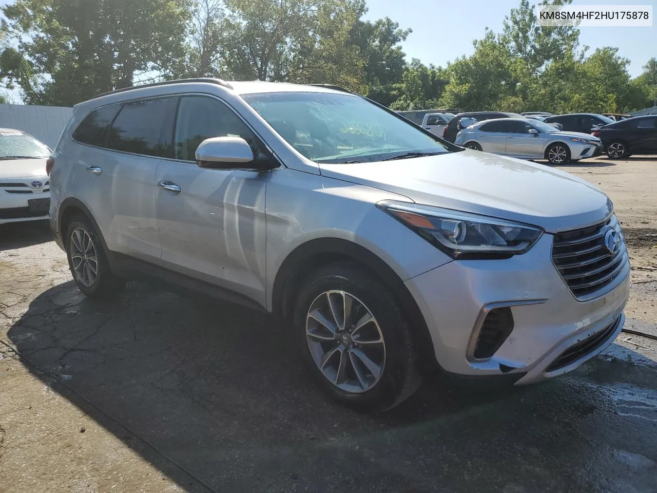 2017 Hyundai Santa Fe Se VIN: KM8SM4HF2HU175878 Lot: 63453954