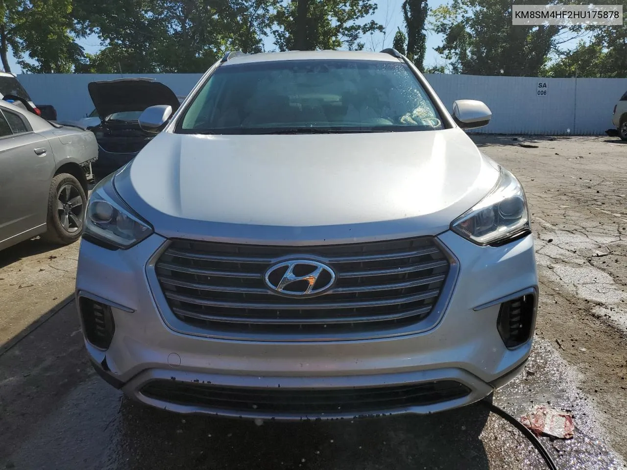 2017 Hyundai Santa Fe Se VIN: KM8SM4HF2HU175878 Lot: 63453954