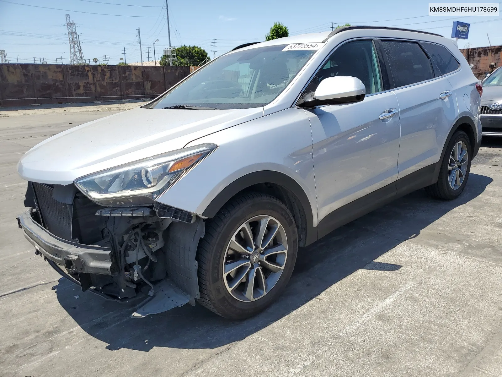 KM8SMDHF6HU178699 2017 Hyundai Santa Fe Se