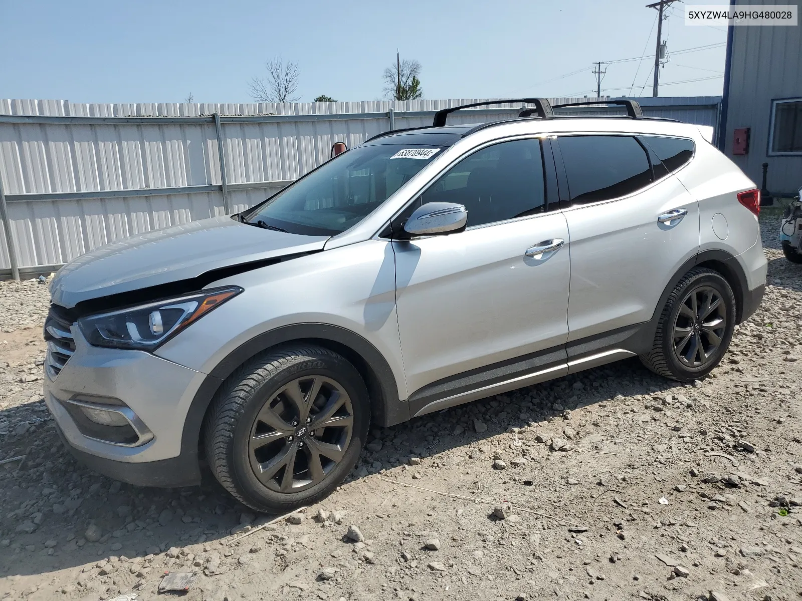 2017 Hyundai Santa Fe Sport VIN: 5XYZW4LA9HG480028 Lot: 63870944