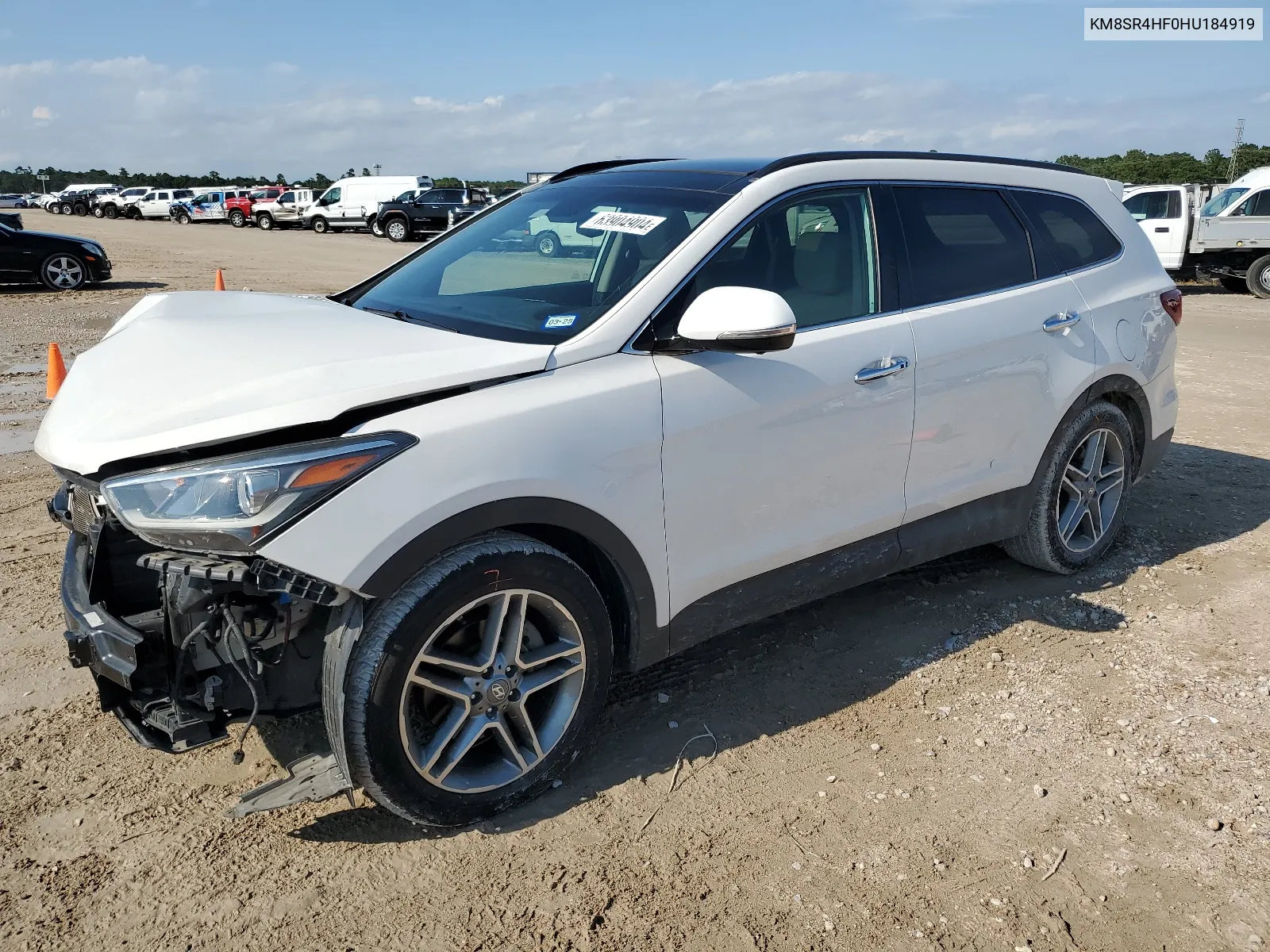 KM8SR4HF0HU184919 2017 Hyundai Santa Fe Se Ultimate