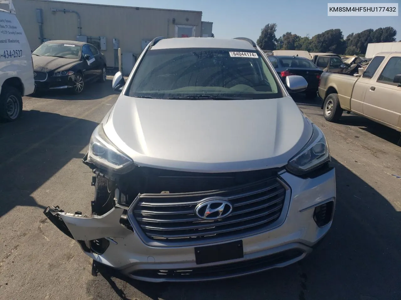 KM8SM4HF5HU177432 2017 Hyundai Santa Fe Se