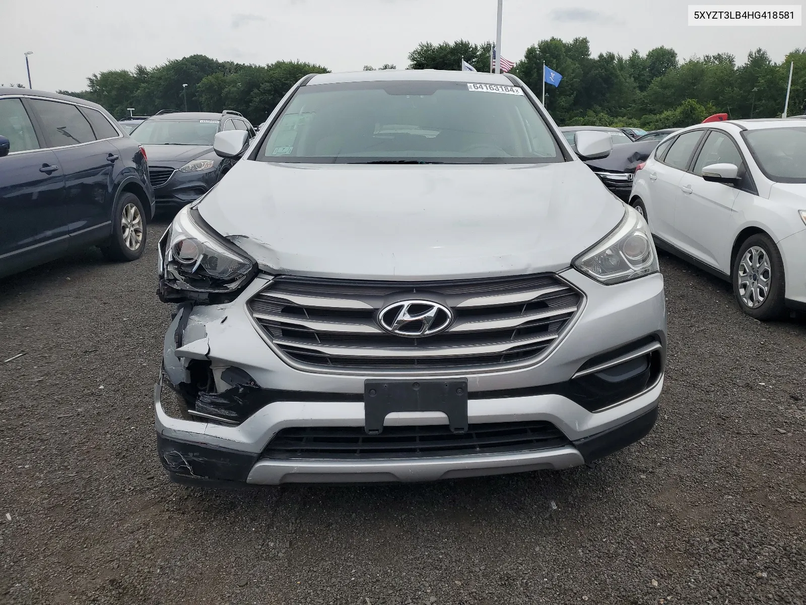 2017 Hyundai Santa Fe Sport VIN: 5XYZT3LB4HG418581 Lot: 64163184