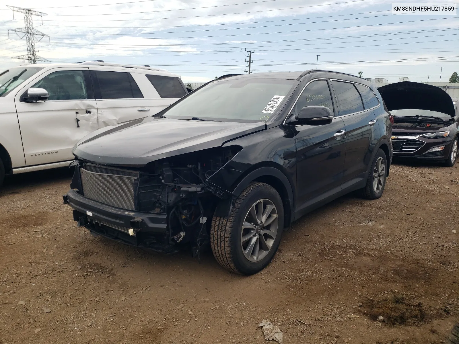 2017 Hyundai Santa Fe Se VIN: KM8SNDHF5HU217859 Lot: 65034904