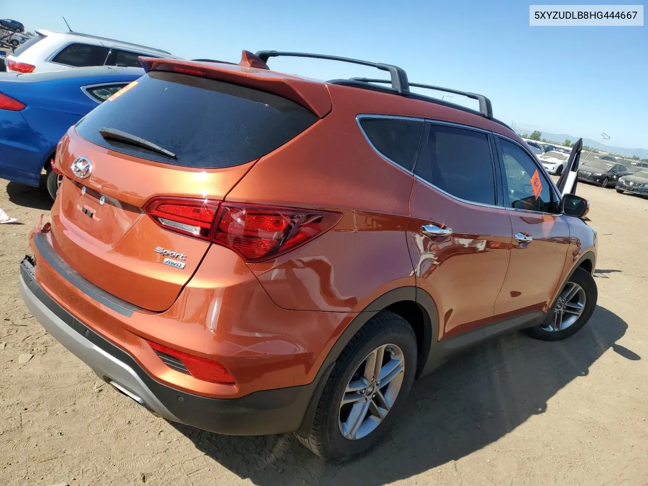 2017 Hyundai Santa Fe Sport VIN: 5XYZUDLB8HG444667 Lot: 65284384