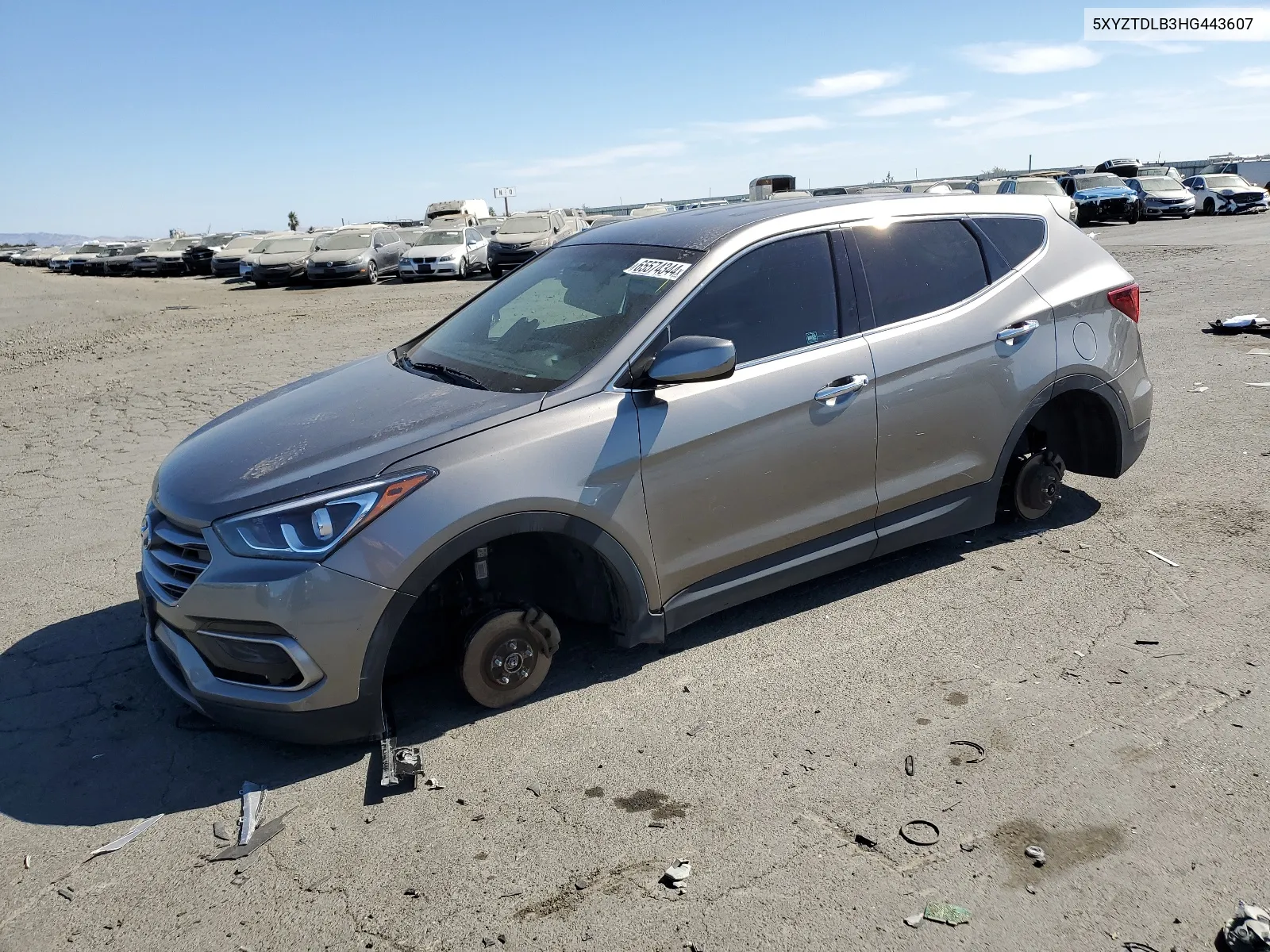 5XYZTDLB3HG443607 2017 Hyundai Santa Fe Sport