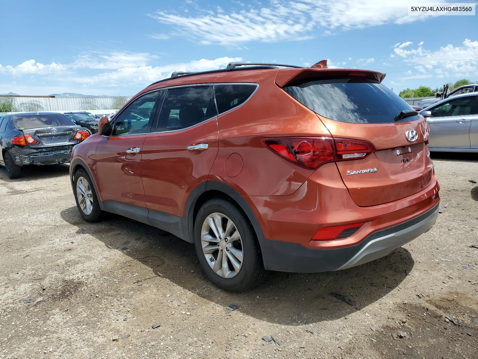 2017 Hyundai Santa Fe Sport VIN: 5XYZU4LAXHG483560 Lot: 65950274