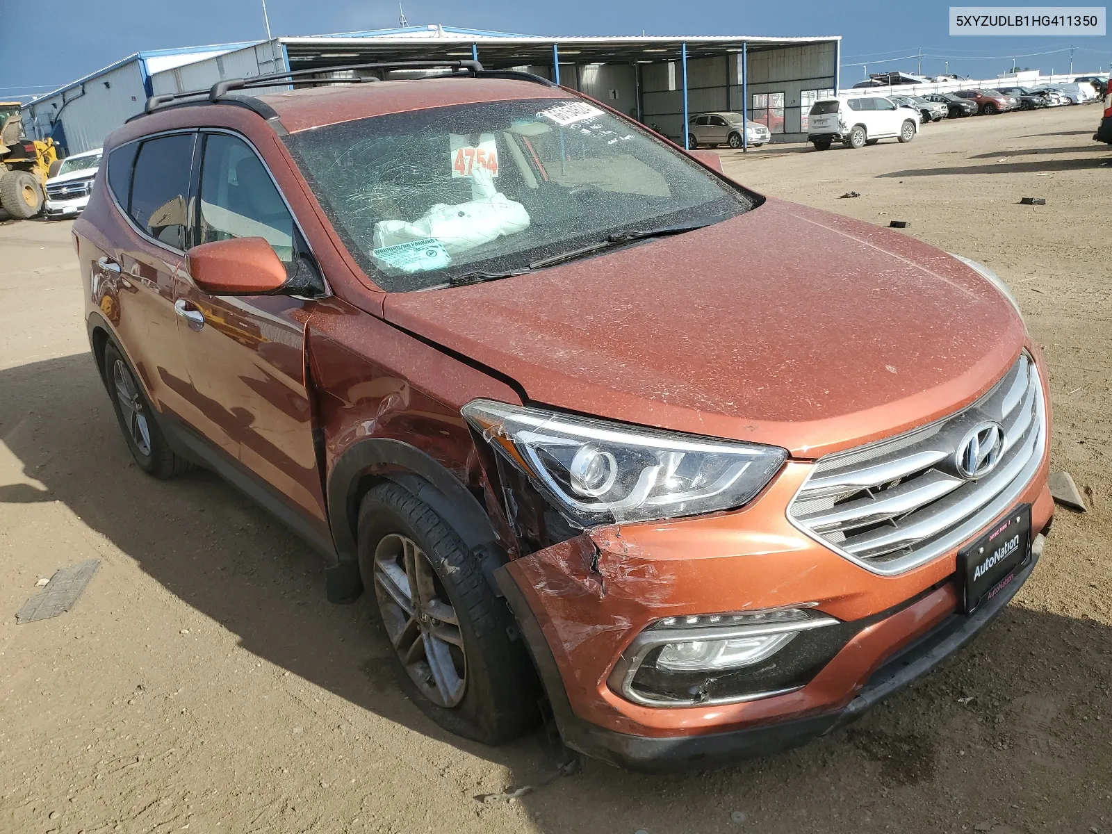 5XYZUDLB1HG411350 2017 Hyundai Santa Fe Sport