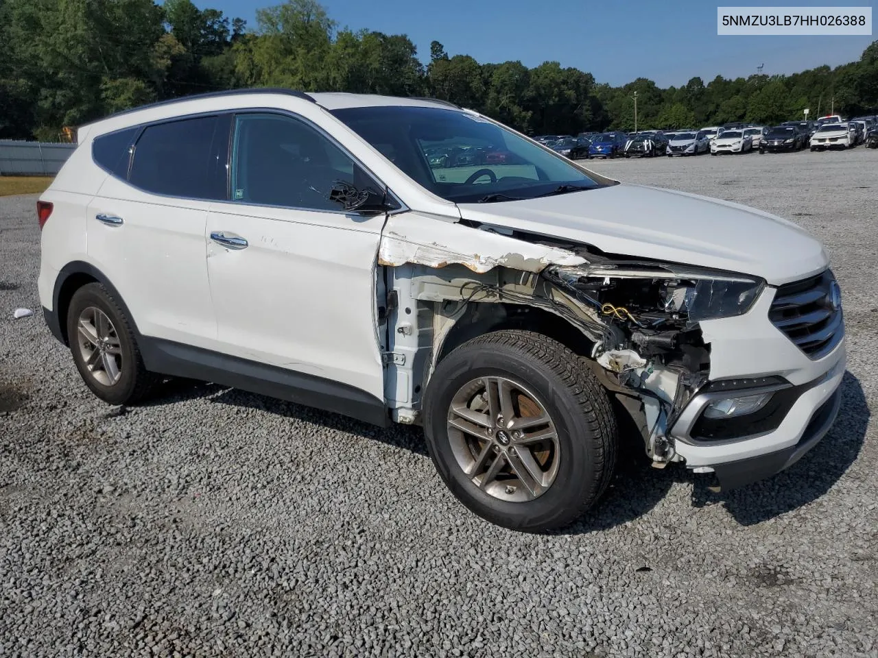 2017 Hyundai Santa Fe Sport VIN: 5NMZU3LB7HH026388 Lot: 66208774