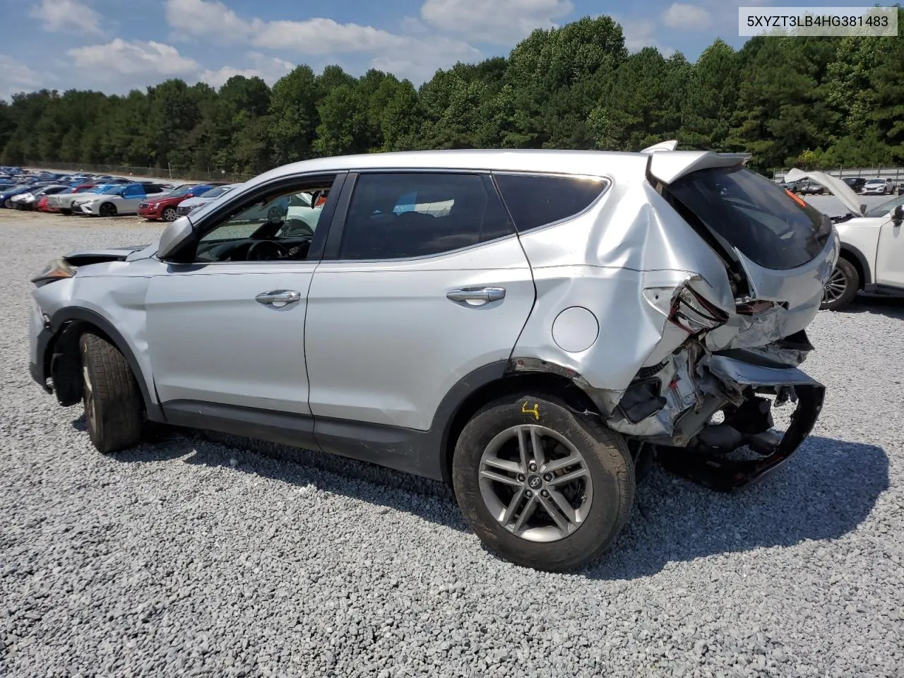 2017 Hyundai Santa Fe Sport VIN: 5XYZT3LB4HG381483 Lot: 66956924