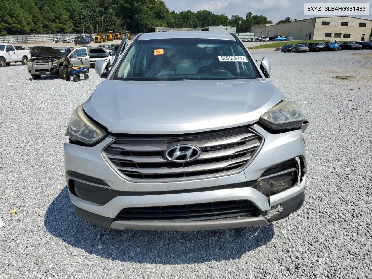 2017 Hyundai Santa Fe Sport VIN: 5XYZT3LB4HG381483 Lot: 66956924