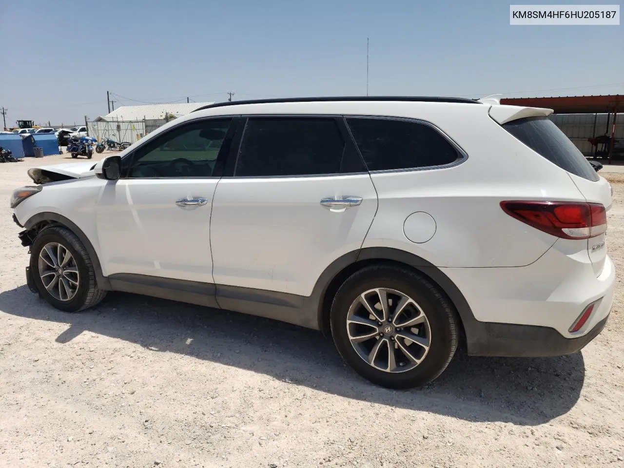 KM8SM4HF6HU205187 2017 Hyundai Santa Fe Se