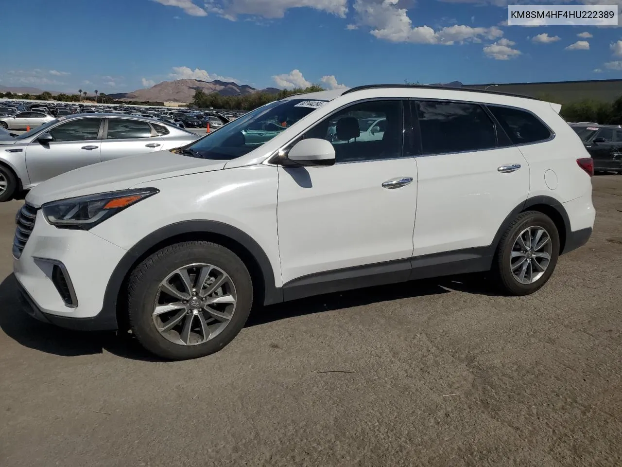 2017 Hyundai Santa Fe Se VIN: KM8SM4HF4HU222389 Lot: 68144284