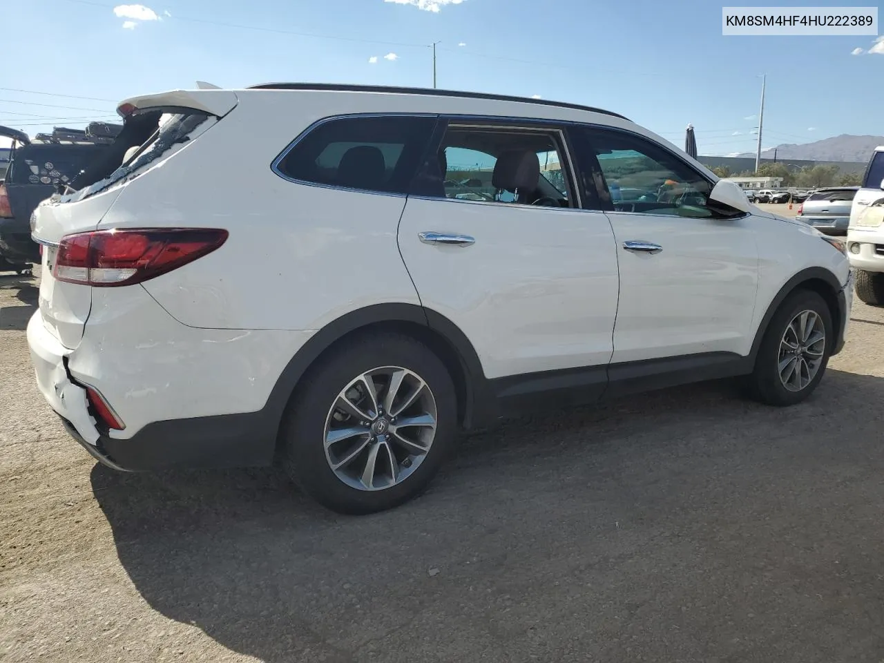 2017 Hyundai Santa Fe Se VIN: KM8SM4HF4HU222389 Lot: 68144284