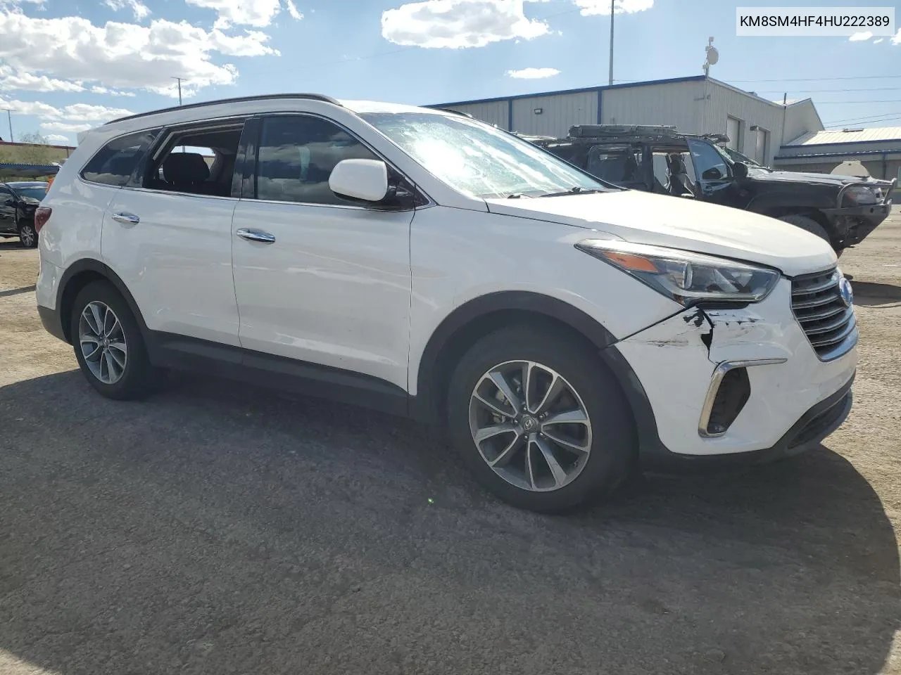 2017 Hyundai Santa Fe Se VIN: KM8SM4HF4HU222389 Lot: 68144284