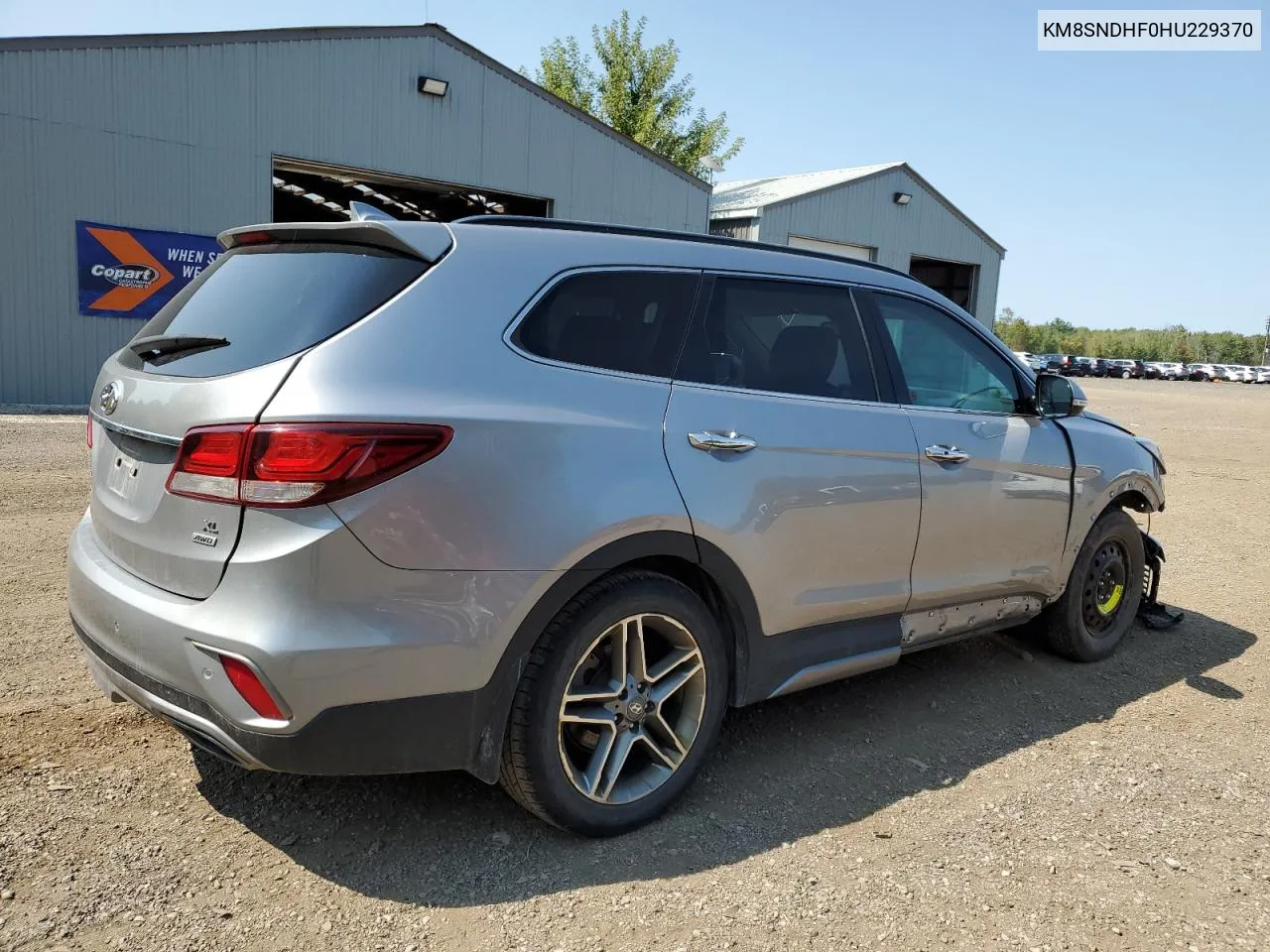 2017 Hyundai Santa Fe Se VIN: KM8SNDHF0HU229370 Lot: 68630094