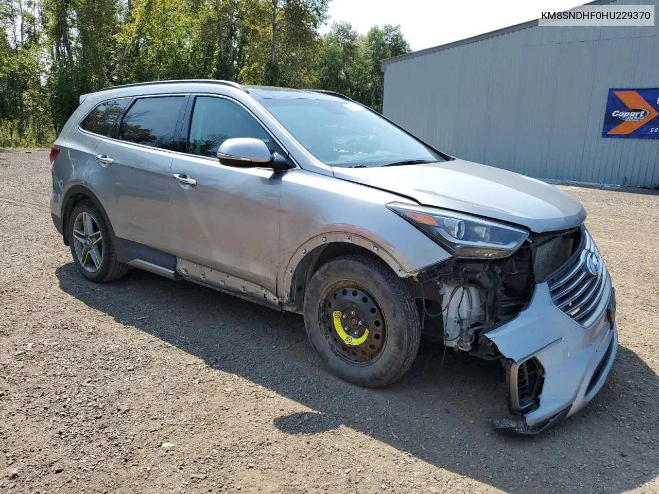 2017 Hyundai Santa Fe Se VIN: KM8SNDHF0HU229370 Lot: 68630094