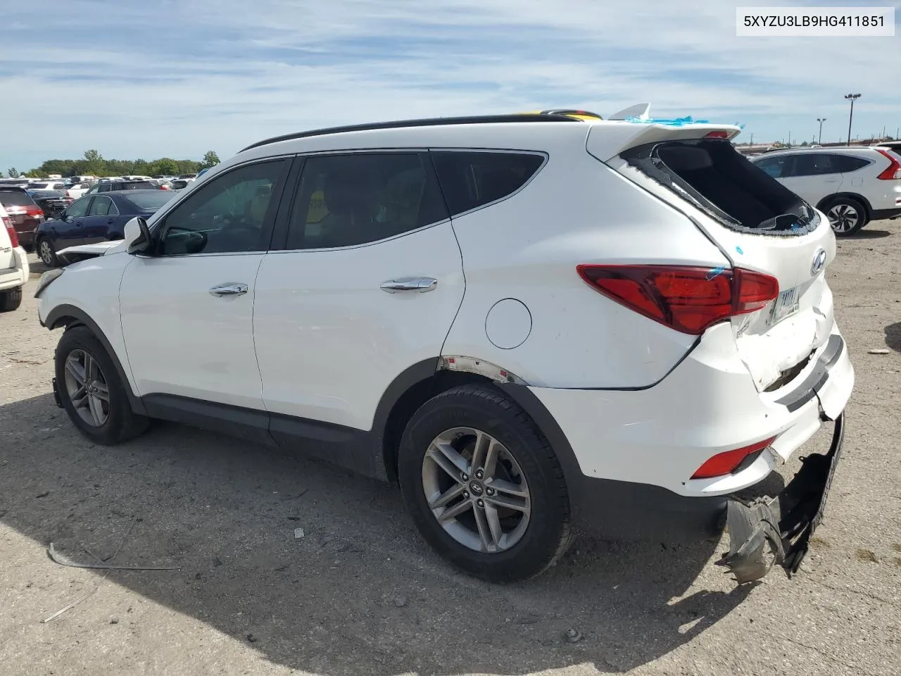 2017 Hyundai Santa Fe Sport VIN: 5XYZU3LB9HG411851 Lot: 68734804