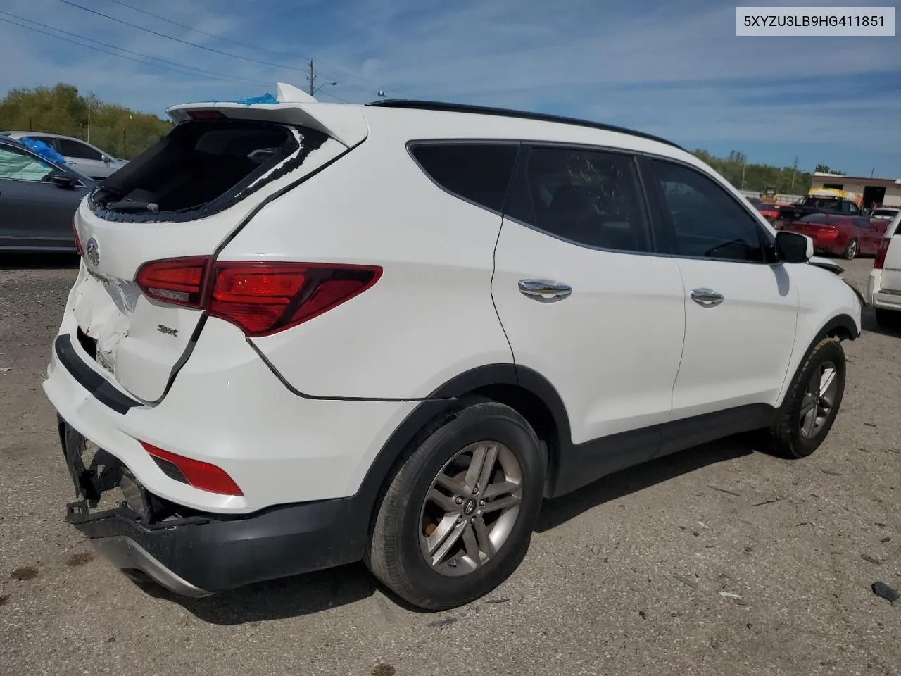 2017 Hyundai Santa Fe Sport VIN: 5XYZU3LB9HG411851 Lot: 68734804