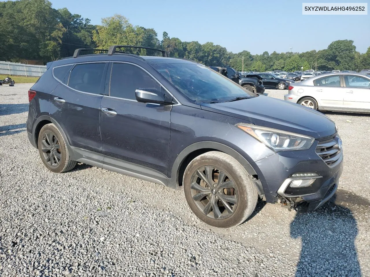 2017 Hyundai Santa Fe Sport VIN: 5XYZWDLA6HG496252 Lot: 68830364