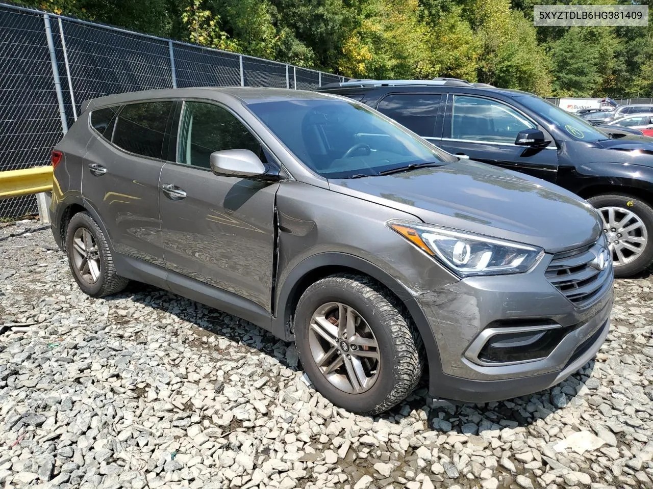 2017 Hyundai Santa Fe Sport VIN: 5XYZTDLB6HG381409 Lot: 68913414