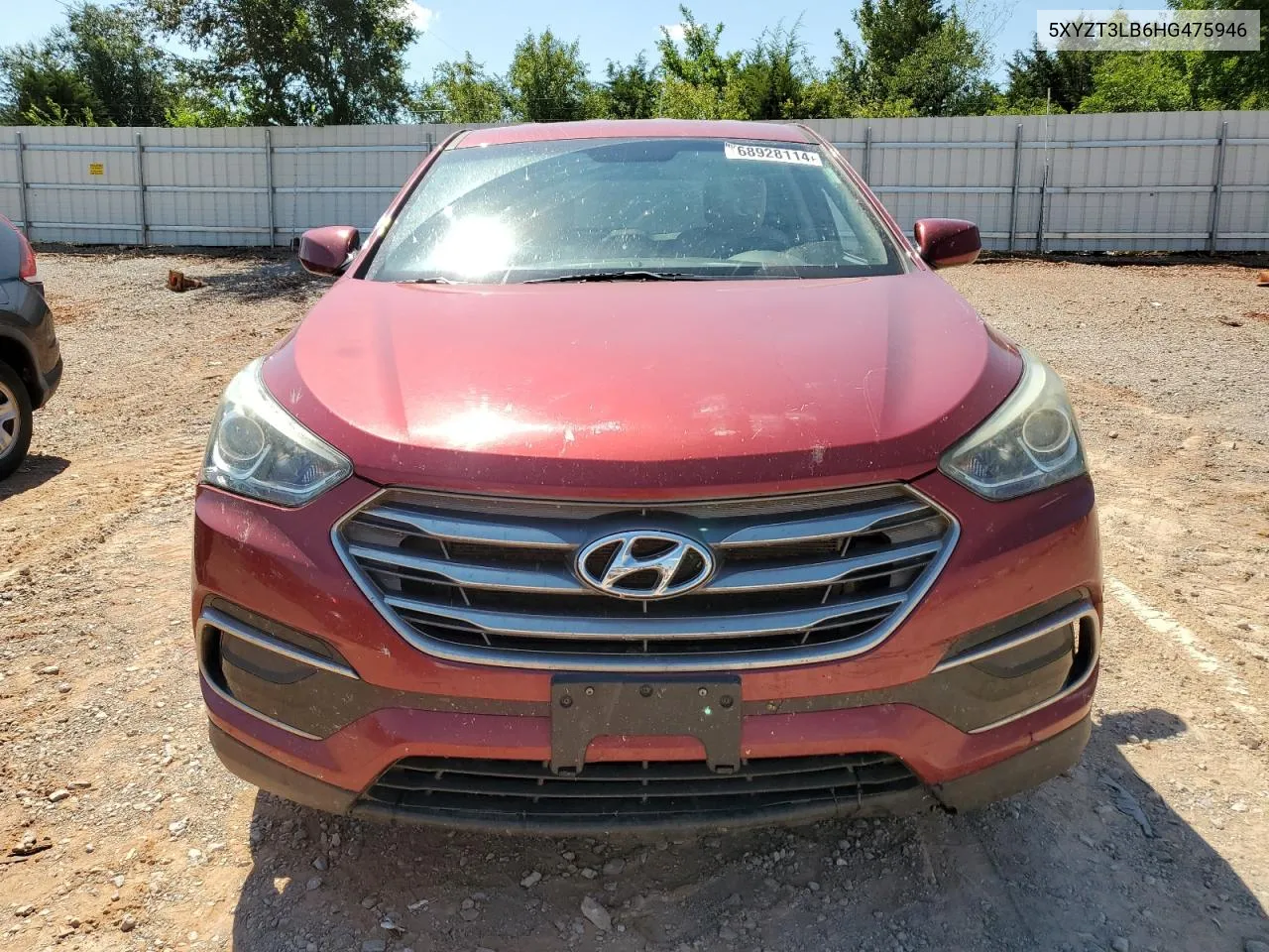 2017 Hyundai Santa Fe Sport VIN: 5XYZT3LB6HG475946 Lot: 68928114