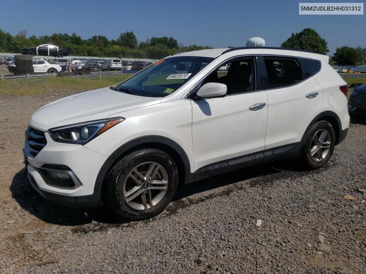 2017 Hyundai Santa Fe Sport VIN: 5NMZUDLB2HH031312 Lot: 69025574