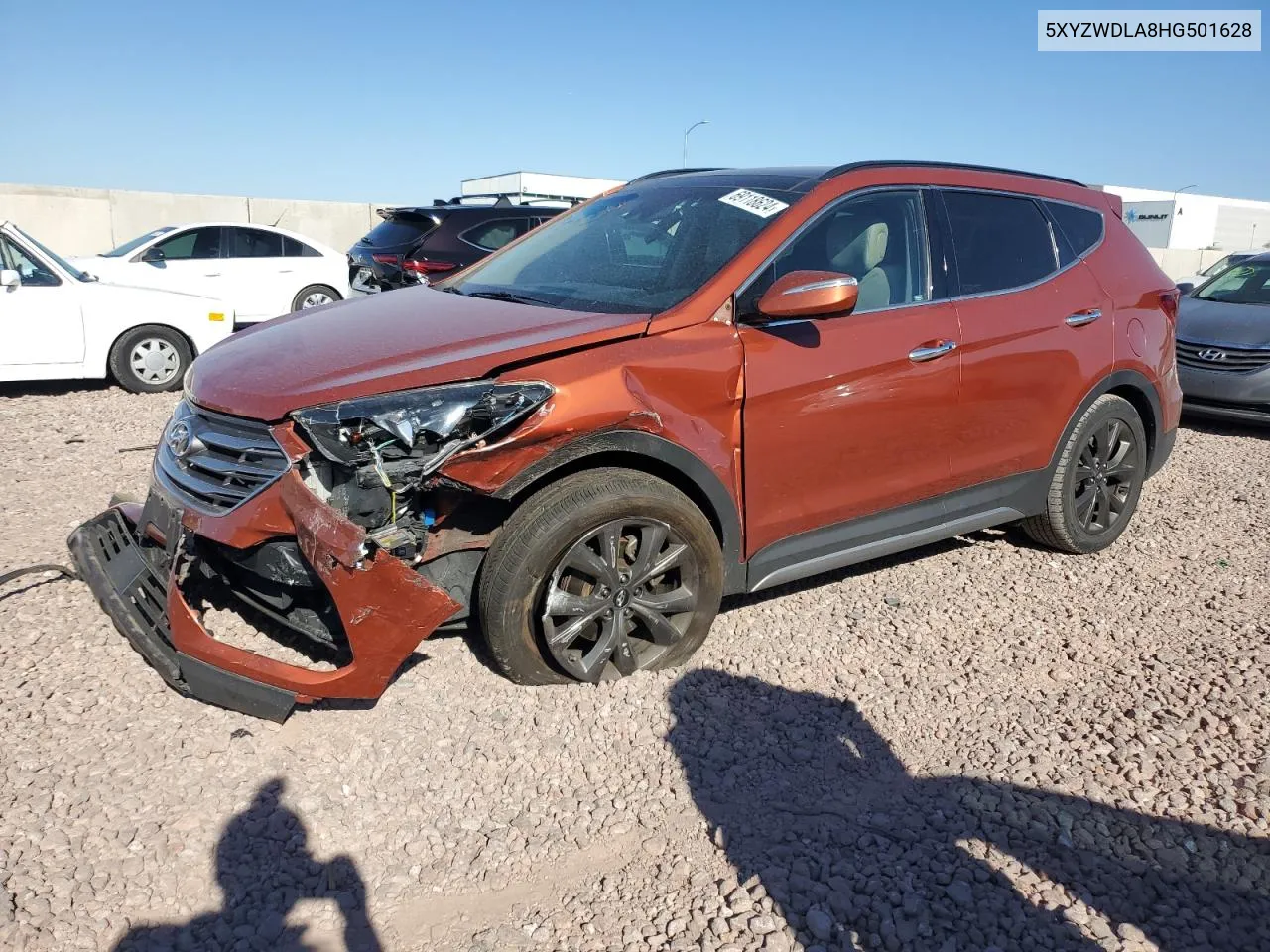 5XYZWDLA8HG501628 2017 Hyundai Santa Fe Sport