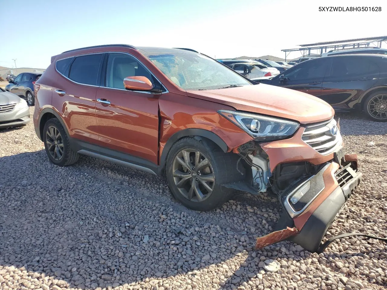 5XYZWDLA8HG501628 2017 Hyundai Santa Fe Sport