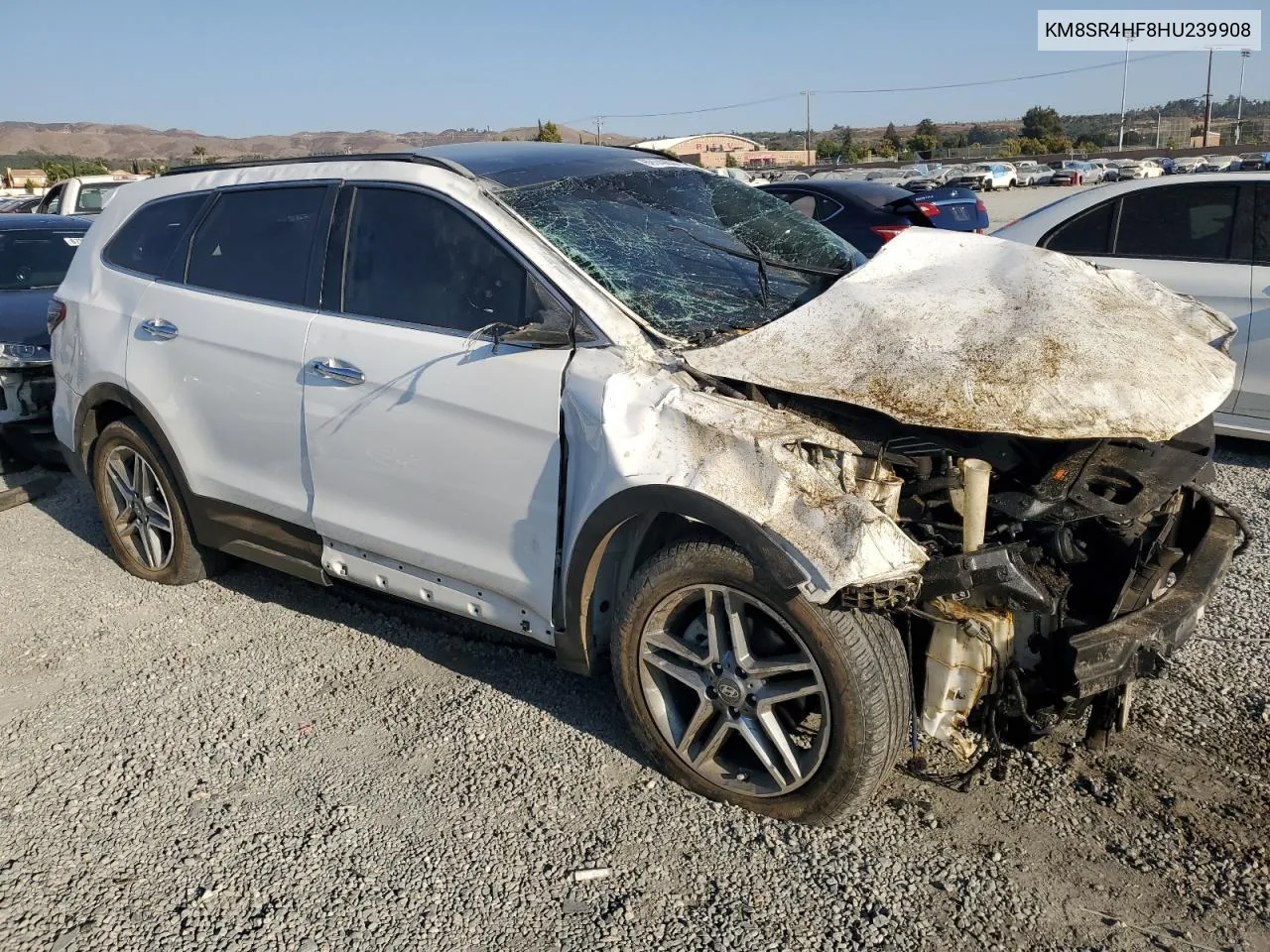 KM8SR4HF8HU239908 2017 Hyundai Santa Fe Se Ultimate