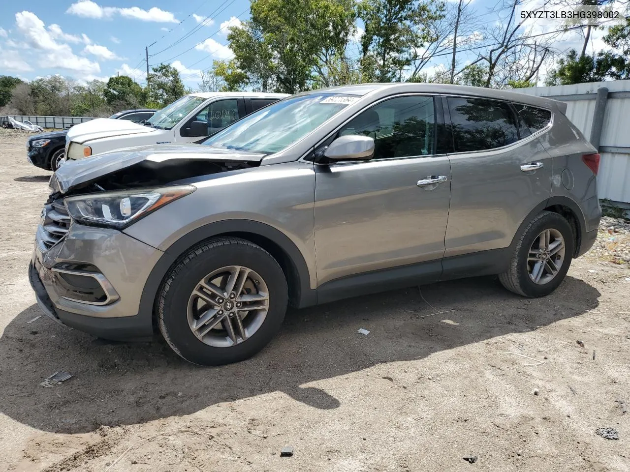 2017 Hyundai Santa Fe Sport VIN: 5XYZT3LB3HG398002 Lot: 69221364