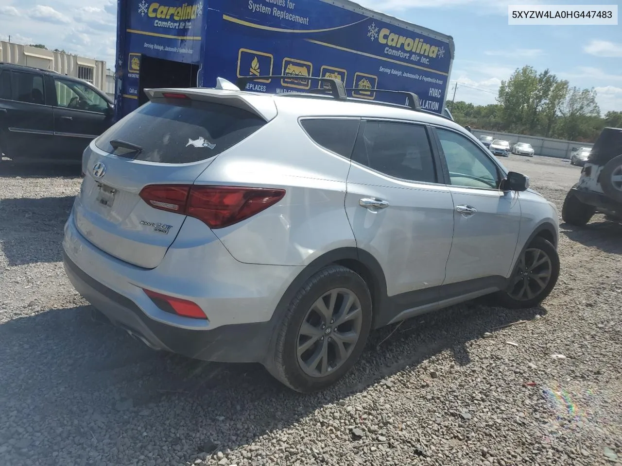 2017 Hyundai Santa Fe Sport VIN: 5XYZW4LA0HG447483 Lot: 69309654