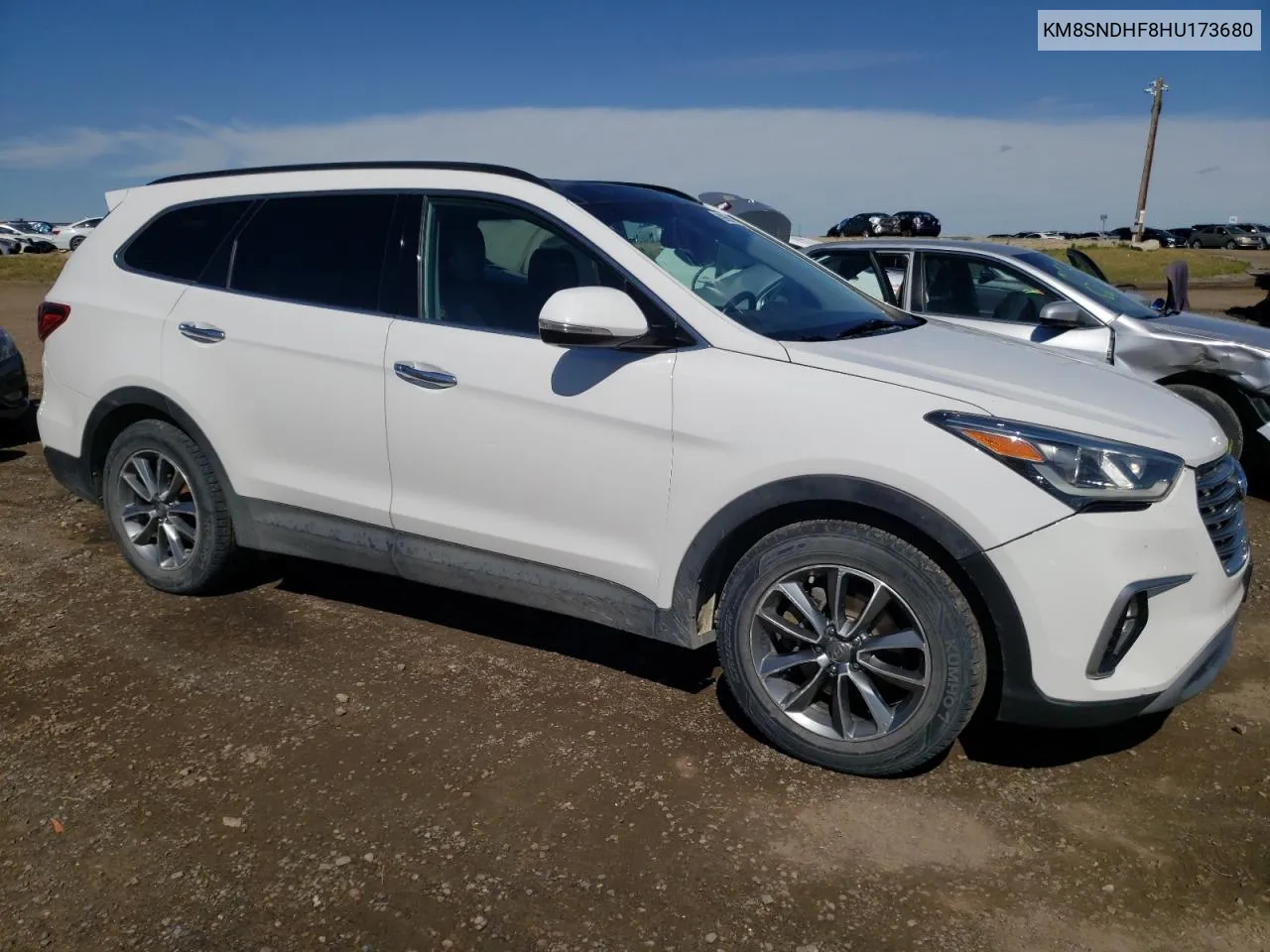 2017 Hyundai Santa Fe Se VIN: KM8SNDHF8HU173680 Lot: 69658474