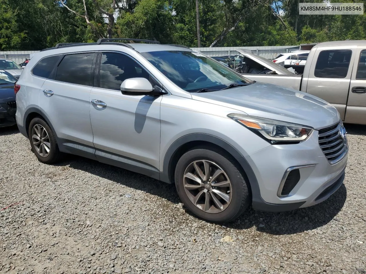 2017 Hyundai Santa Fe Se VIN: KM8SM4HF9HU188546 Lot: 69660414