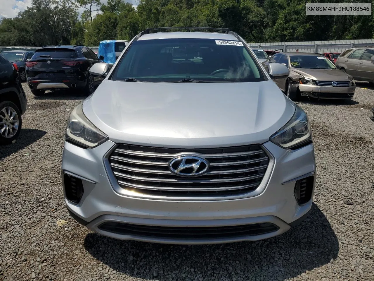 2017 Hyundai Santa Fe Se VIN: KM8SM4HF9HU188546 Lot: 69660414