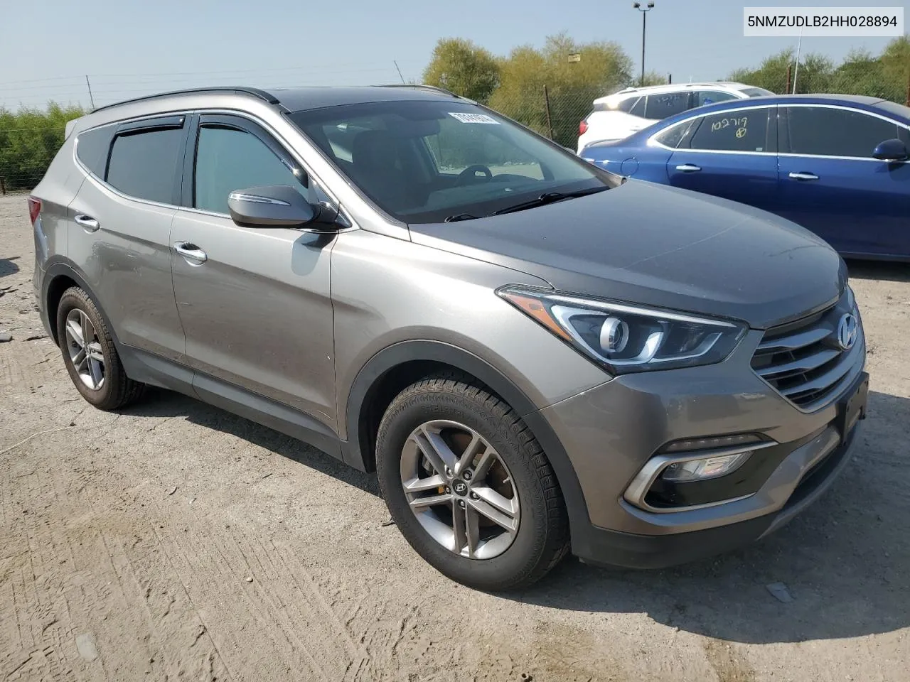 2017 Hyundai Santa Fe Sport VIN: 5NMZUDLB2HH028894 Lot: 70141974