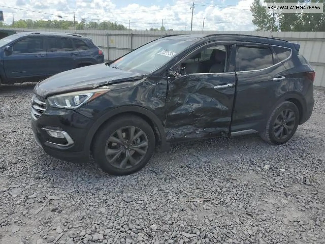 2017 Hyundai Santa Fe Sport VIN: 5XYZW4LA2HG475866 Lot: 70281404