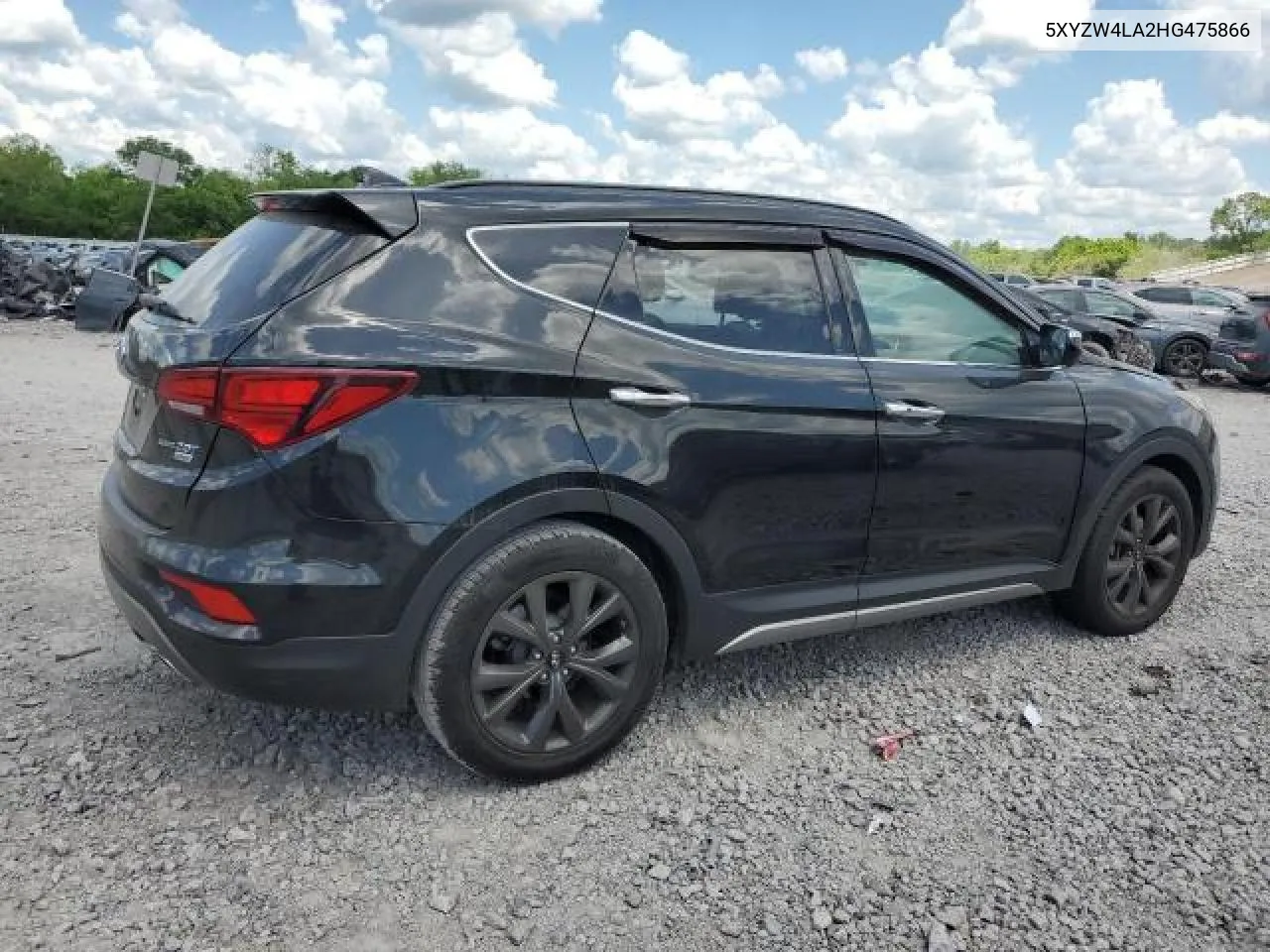 2017 Hyundai Santa Fe Sport VIN: 5XYZW4LA2HG475866 Lot: 70281404