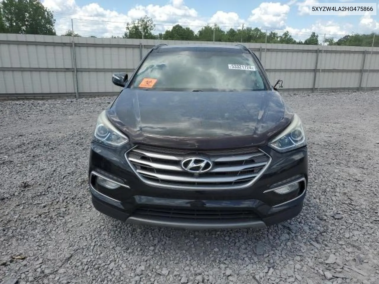 5XYZW4LA2HG475866 2017 Hyundai Santa Fe Sport