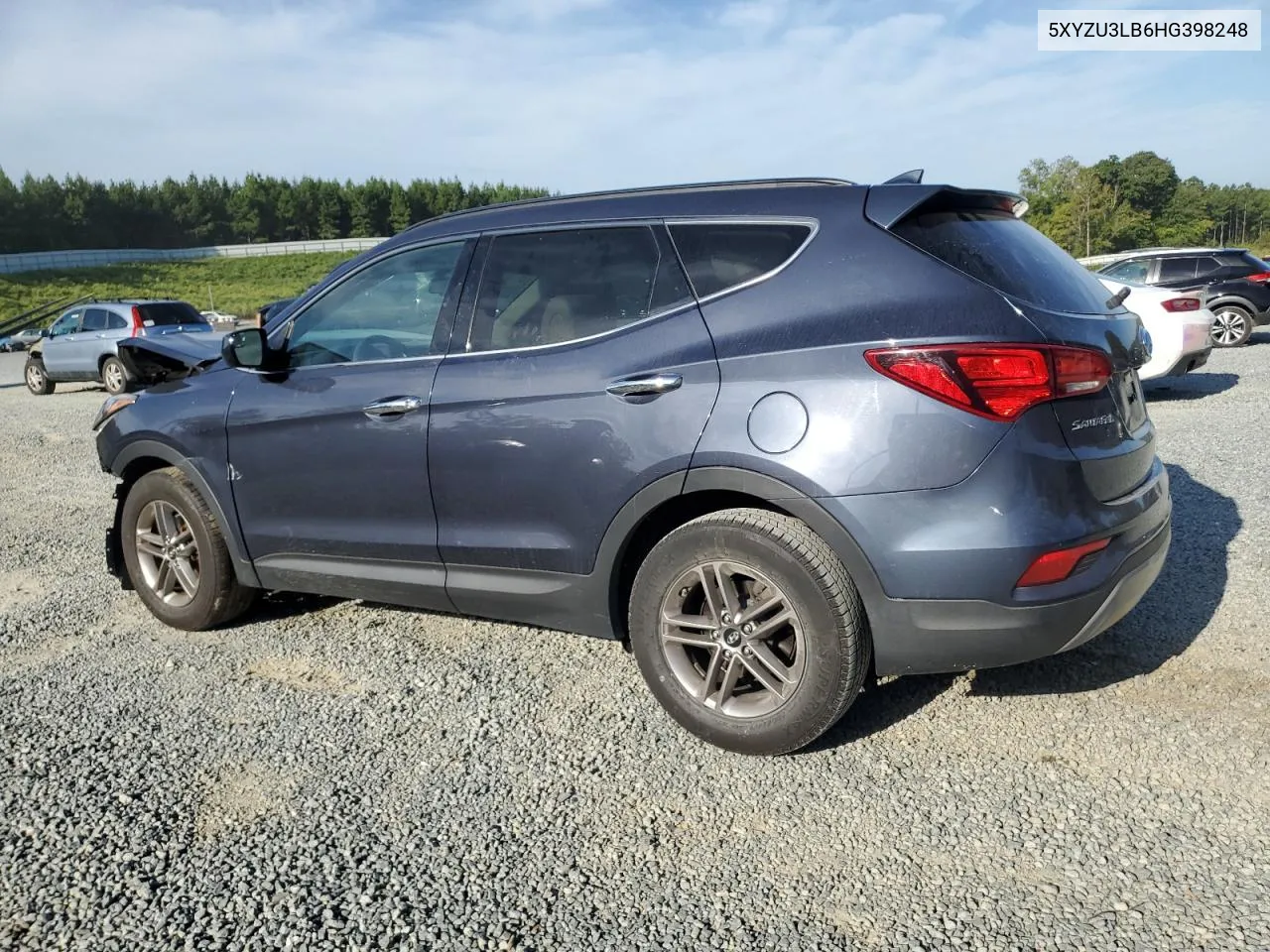 2017 Hyundai Santa Fe Sport VIN: 5XYZU3LB6HG398248 Lot: 70282514