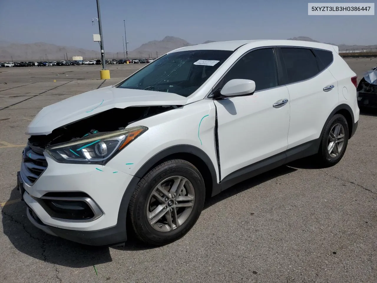 2017 Hyundai Santa Fe Sport VIN: 5XYZT3LB3HG386447 Lot: 70412594