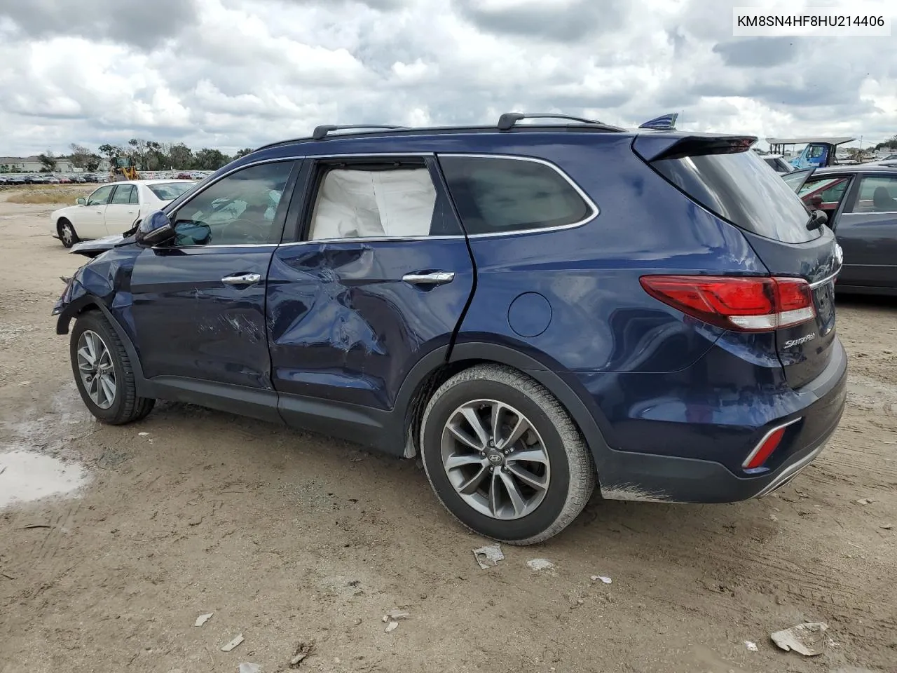 KM8SN4HF8HU214406 2017 Hyundai Santa Fe Se