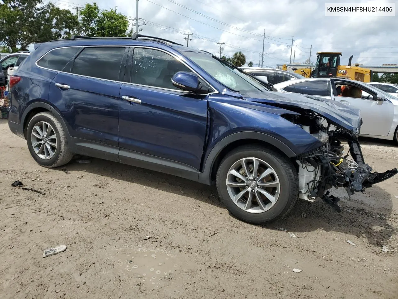 KM8SN4HF8HU214406 2017 Hyundai Santa Fe Se