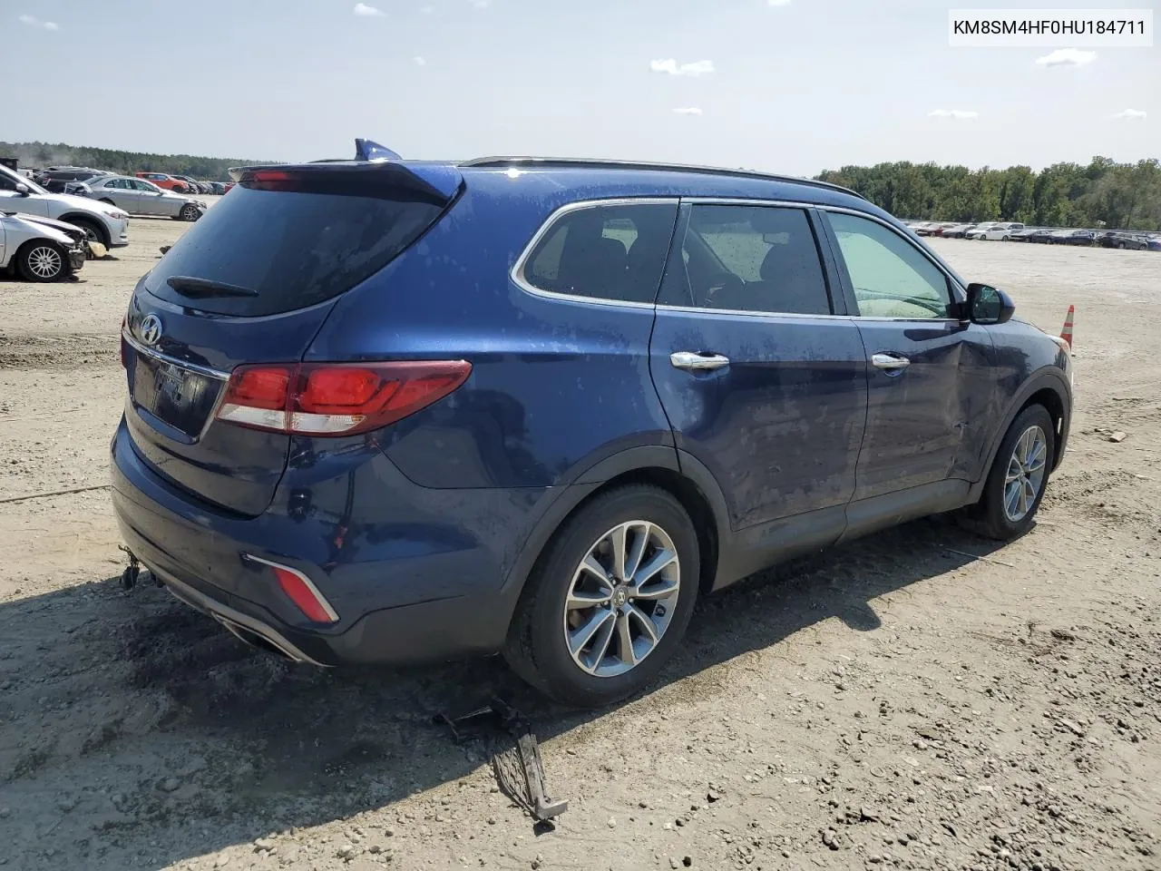 KM8SM4HF0HU184711 2017 Hyundai Santa Fe Se