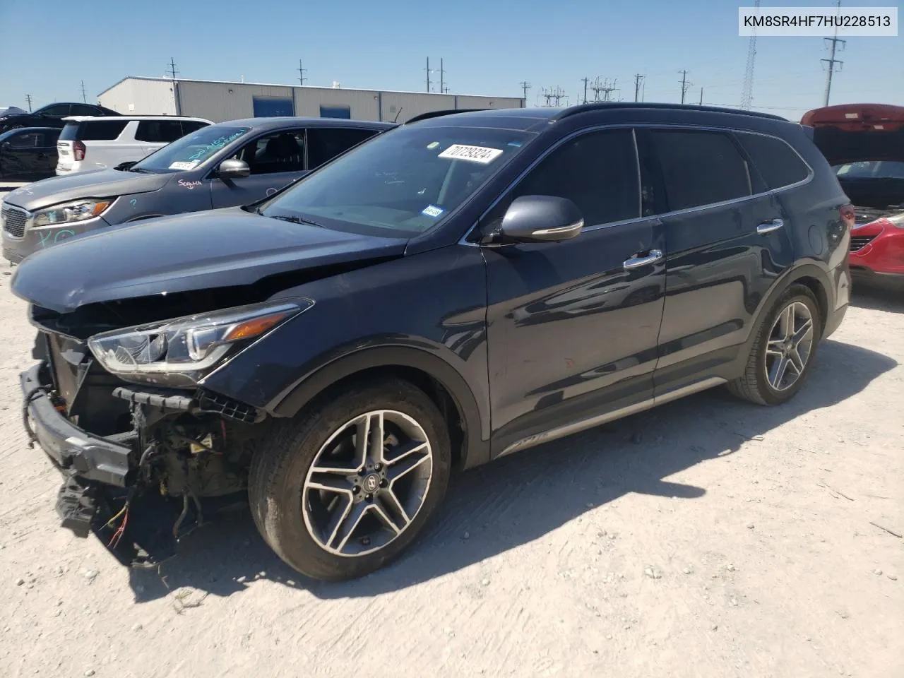 KM8SR4HF7HU228513 2017 Hyundai Santa Fe Se Ultimate